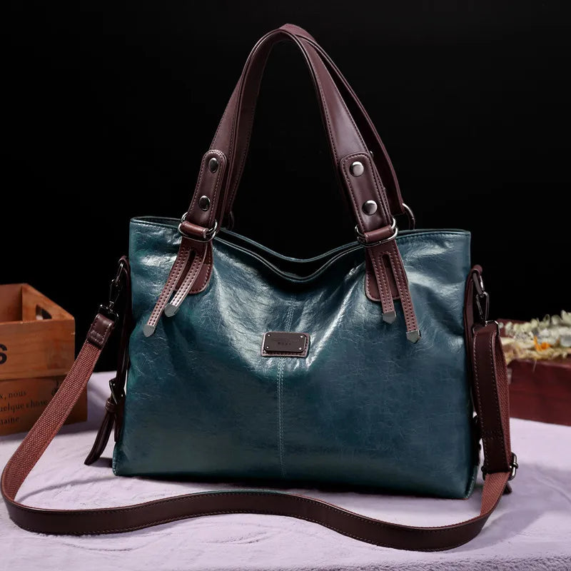 Soft Leather Vintage Tote
