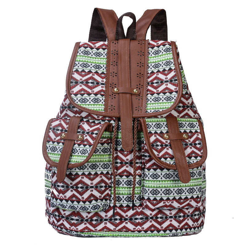 Ethnic Style Retro Patterned Backpack
