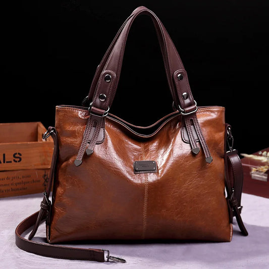 Soft Leather Vintage Tote