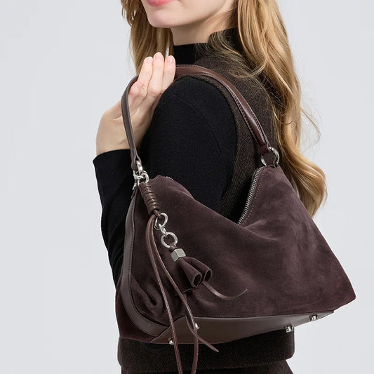 Frosted Suede Carryall