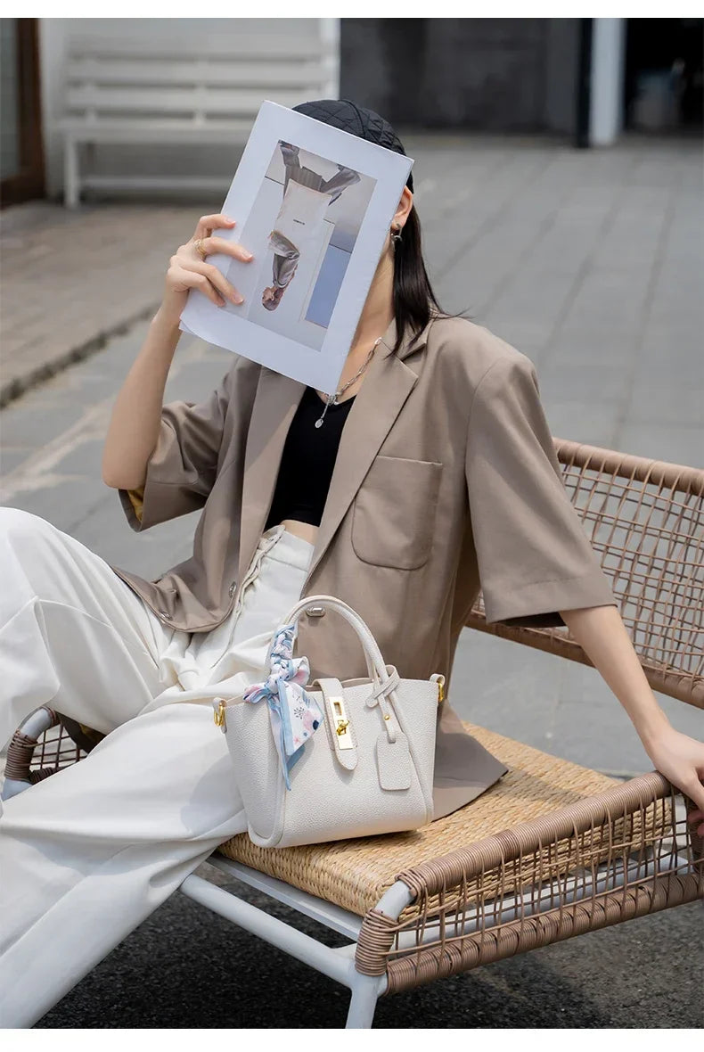 The Belle Leather Nouveau Tote