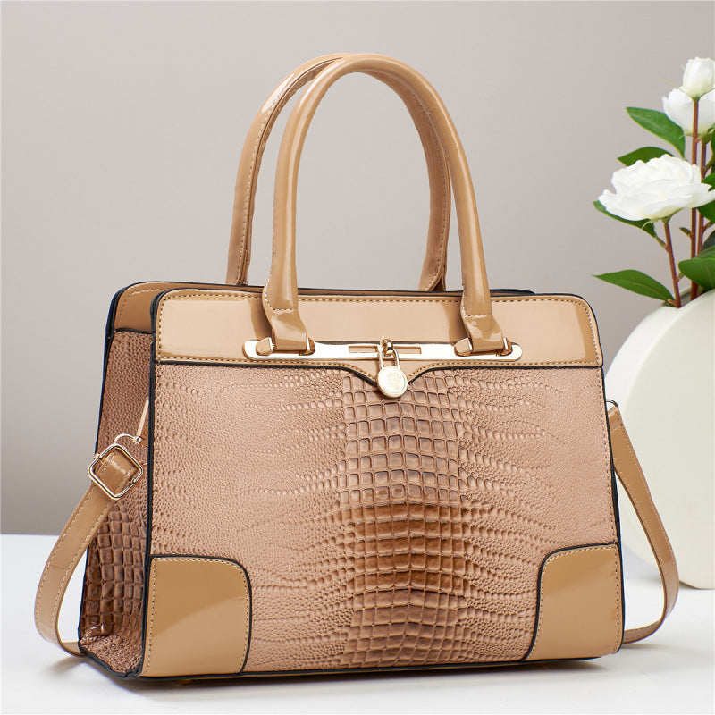 Crocodile Print Casual Tote