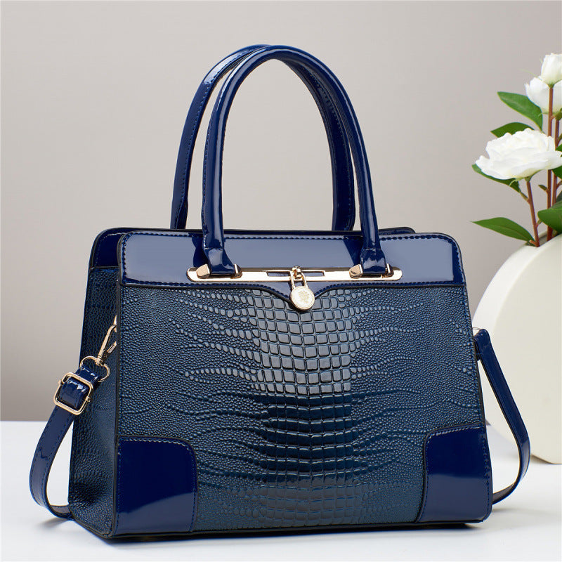 Crocodile Print Casual Tote