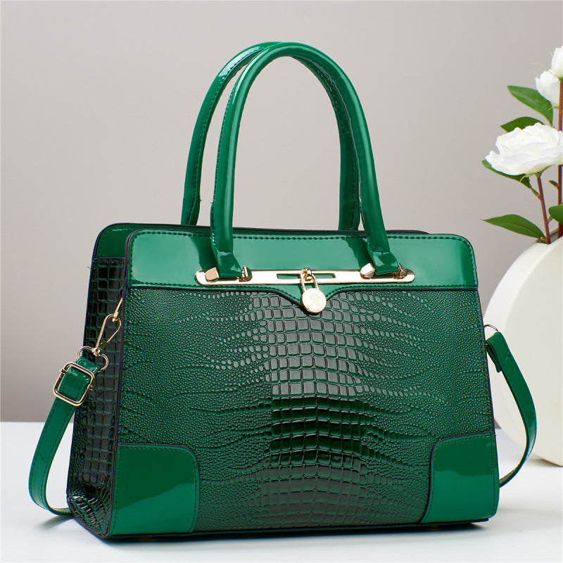 Crocodile Print Casual Tote
