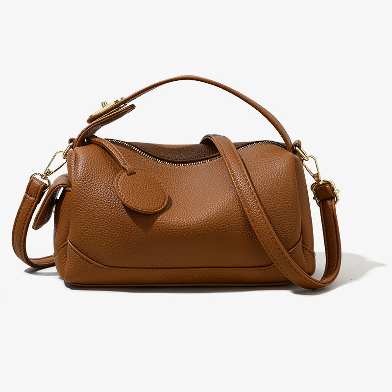 Large Capacity Soft Leather Pillow Bag