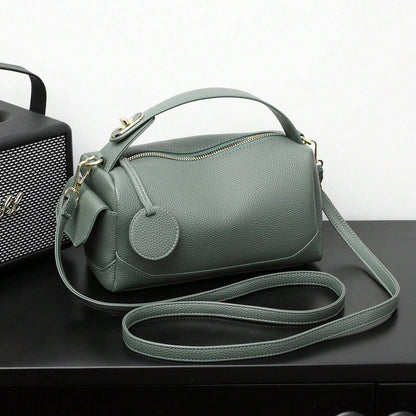 Large Capacity Soft Leather Pillow Bag