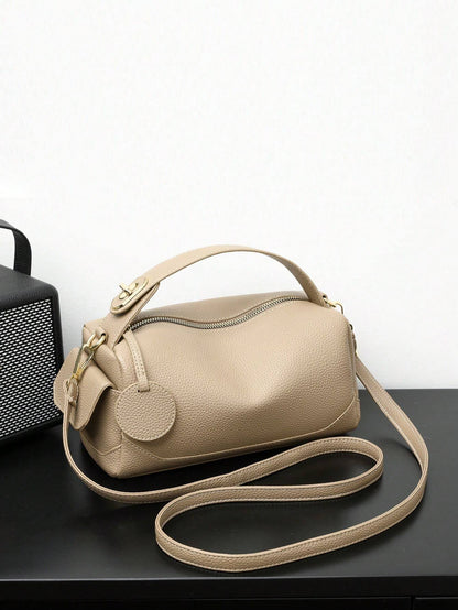 Large Capacity Soft Leather Pillow Bag