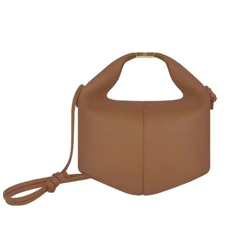 Cow Leather Buckle Tote