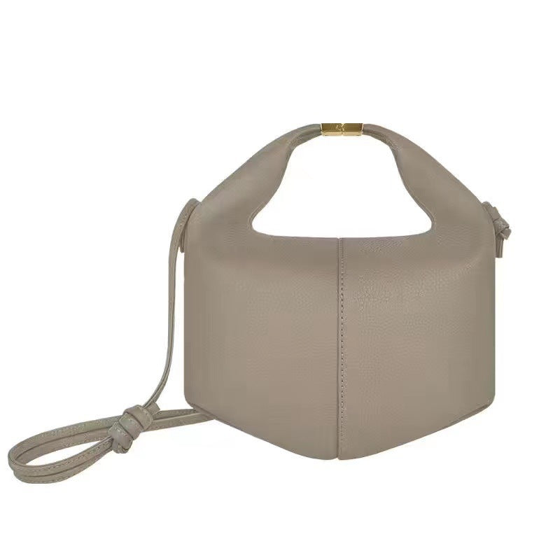 Cow Leather Buckle Tote