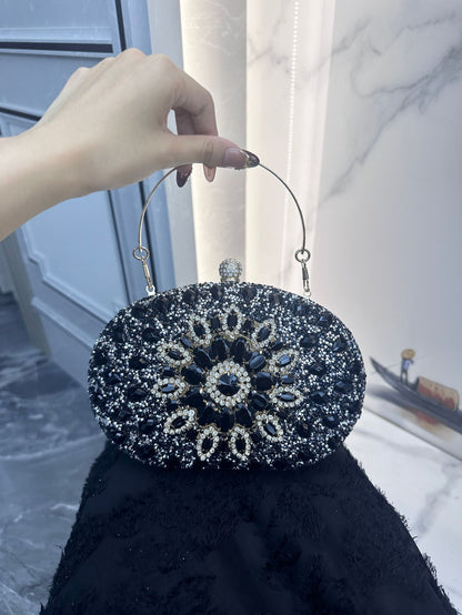 Sunflower Diamond Evening Bag